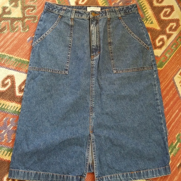 Vintage Dresses & Skirts - Vintage 90's Covington Denim Skirt